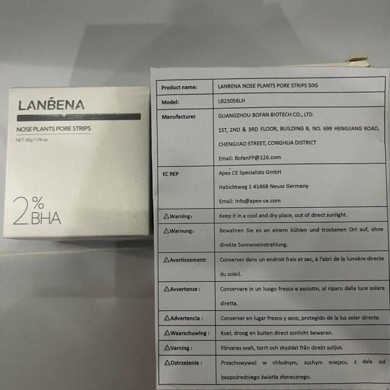 LANBENA Blackhead Mask (30g), 60 Pieces Nose Pore Strips, Note: Cream Goes Dry out/Gunk below 25 Degrees, Place Bottle in Boiling Water to Soften - Image 10