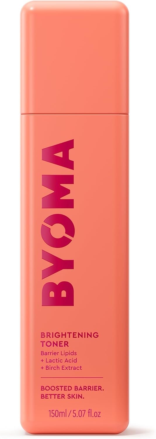 BYOMA Brightening Toner (150ml) Deeply Clean Pores and Improve Tone and Texture - with Barrier Lipids and Lactic Acid - Alcohol Free - Brightens and Hydrates Skin, Vegan
