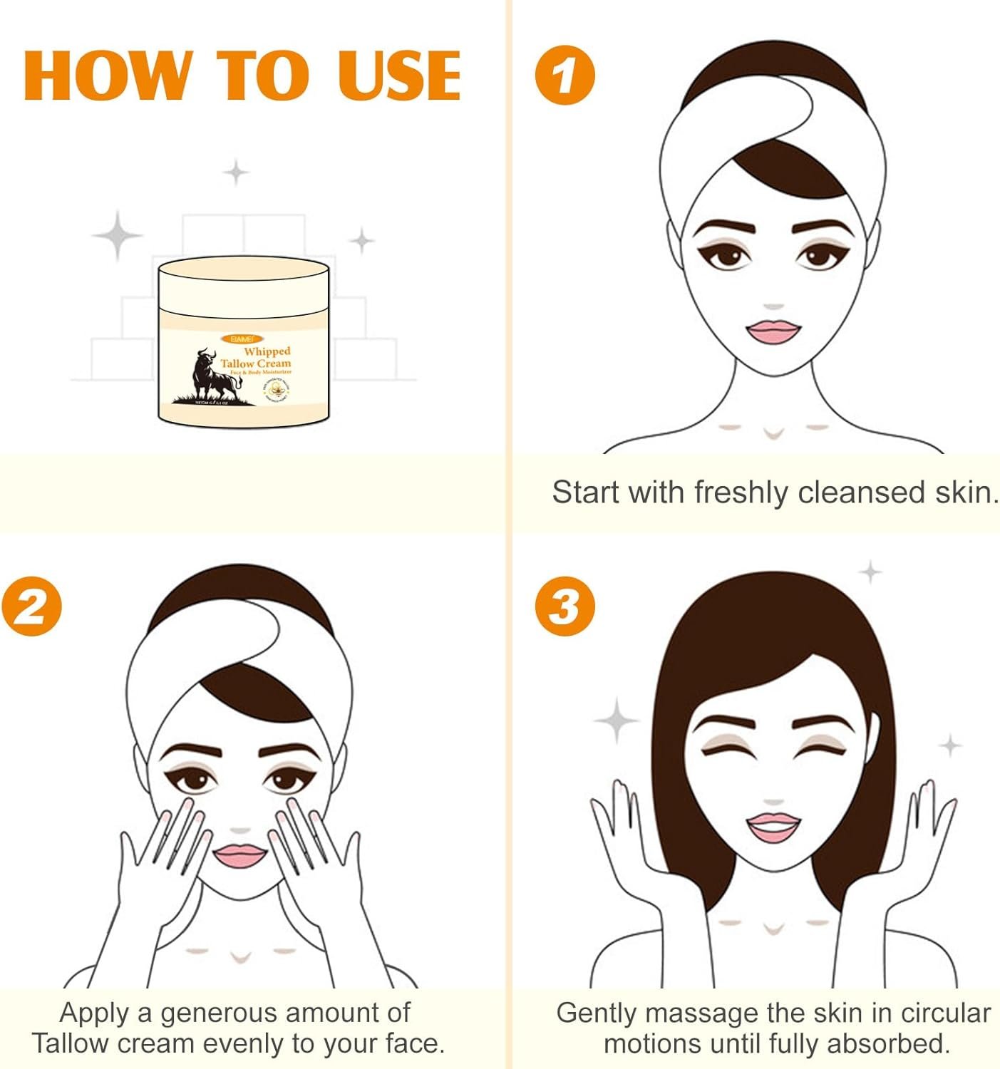 Beef Tallow Skin Care - Tallow and Honey Balm - 100% Grass-Fed Beef Tallow, Honey & Beeswax, Deep Hydration for Dry & Aging Skin, Natural Skin Barrier, Nourishing Moisturizer - Image 5