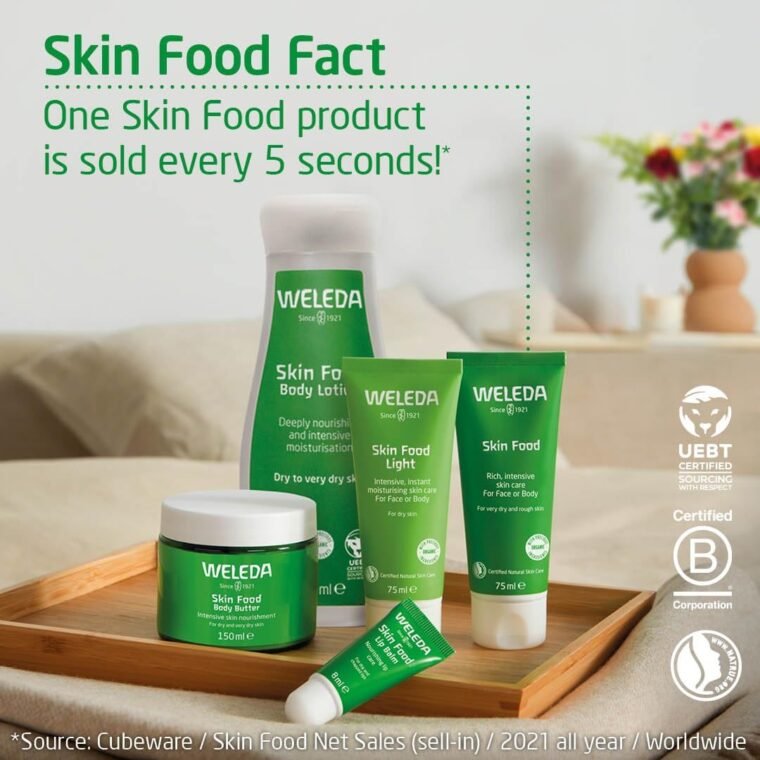 Weleda Skin Food, Dry Skin Moisturiser, Moisturising Cream & Primer, Face & Body, For Men & Women, Multiple Uses, 100% Certified Natural, Organic, 75ml - Image 5