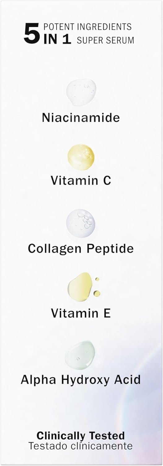 Olay Super Serum, Vitamin C Serum for Face, with Niacinamide, Collagen Peptide, Skincare for Anti Ageing & Brightening, 30ml - Image 9