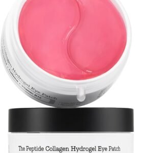 COSRX Peptide Collagen Hydrogel Eye Patches with Caffeine for Puffy Eyes, Dark Circles, Eye Bags, Wrinkles and Fine Lines, Firming and Depuffing Under Eye Masks, Korean Skincare 60 Patches