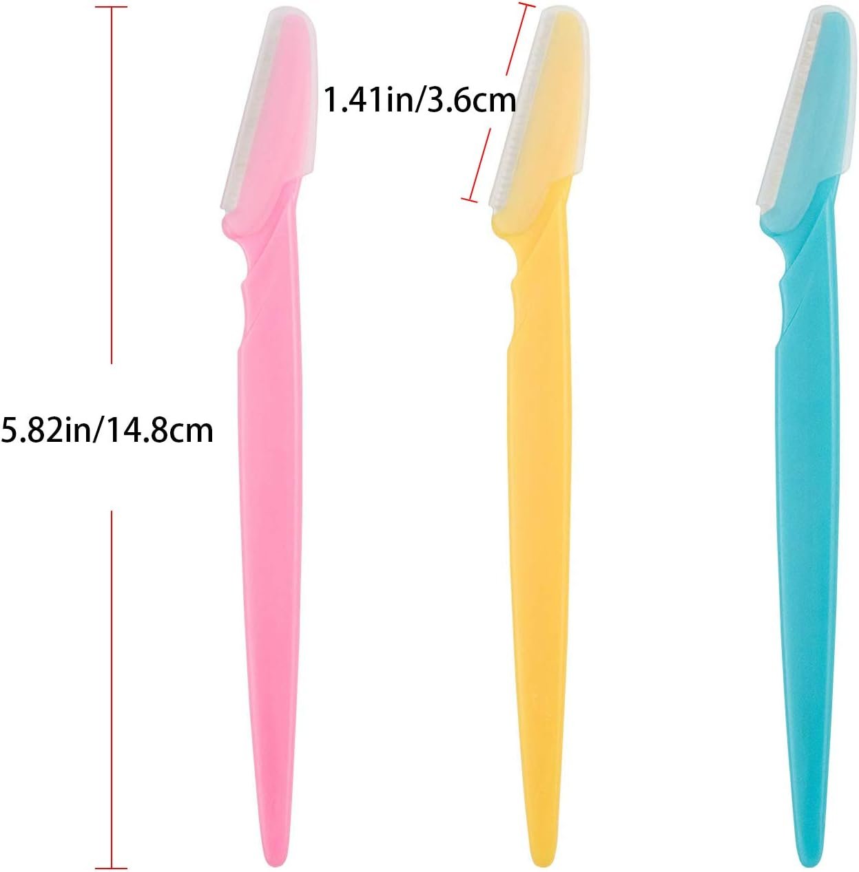 ILLUVA Eyebrow Razors Facial Hair Remover Shaver Trimmer Shaper, Exfoliating Dermaplaning Tool for Women and Men 6 Pcs - Image 2