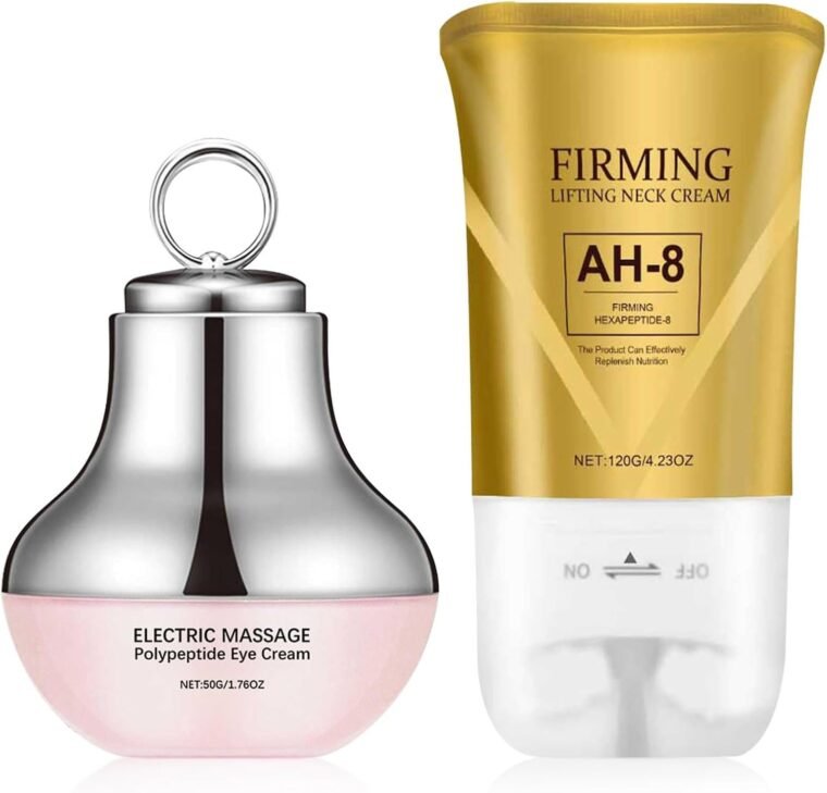 Neck-Eye Care Tightening & Revitalizing Set -Smooth of Fine Lines, Eye & Neck Treatment, Skin Moisturizer, Deep Moisturizing Skincare