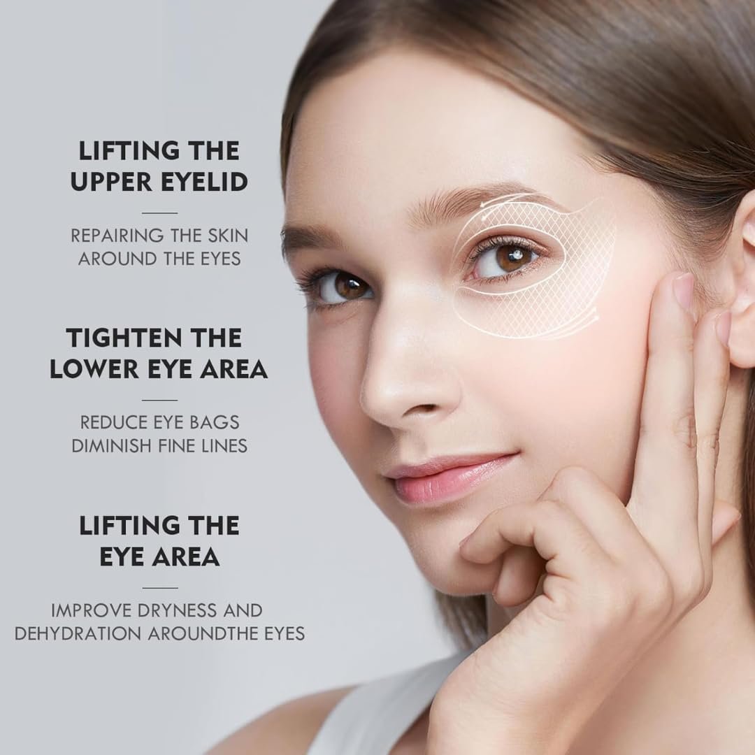 24K Gold Eye Mask- 30 Pairs Puffy Eyes & Dark Circles Treatments,Reduce Under Eye Bags and Smooth Wrinkles,Eye Skin Care Pads With Collagen - Image 5