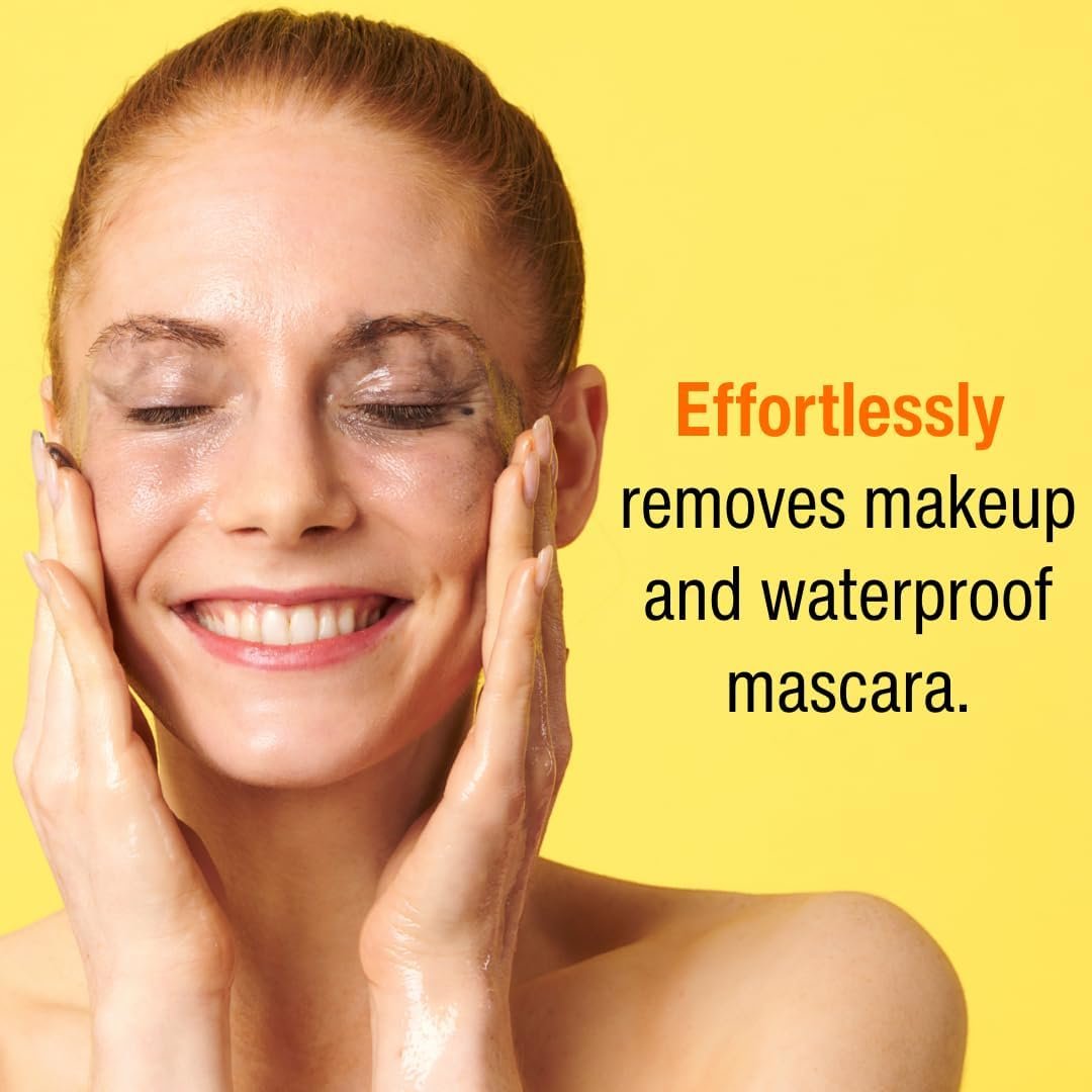 Super Facialist - Vitamin C + Brighten Skin Renew Cleansing Oil, Face Cleanser for Dissolving Makeup & Remove Daily Impurities, Contains Olive Oil, Vegan Friendly, 200ml (Cleansing Oil) - Image 5