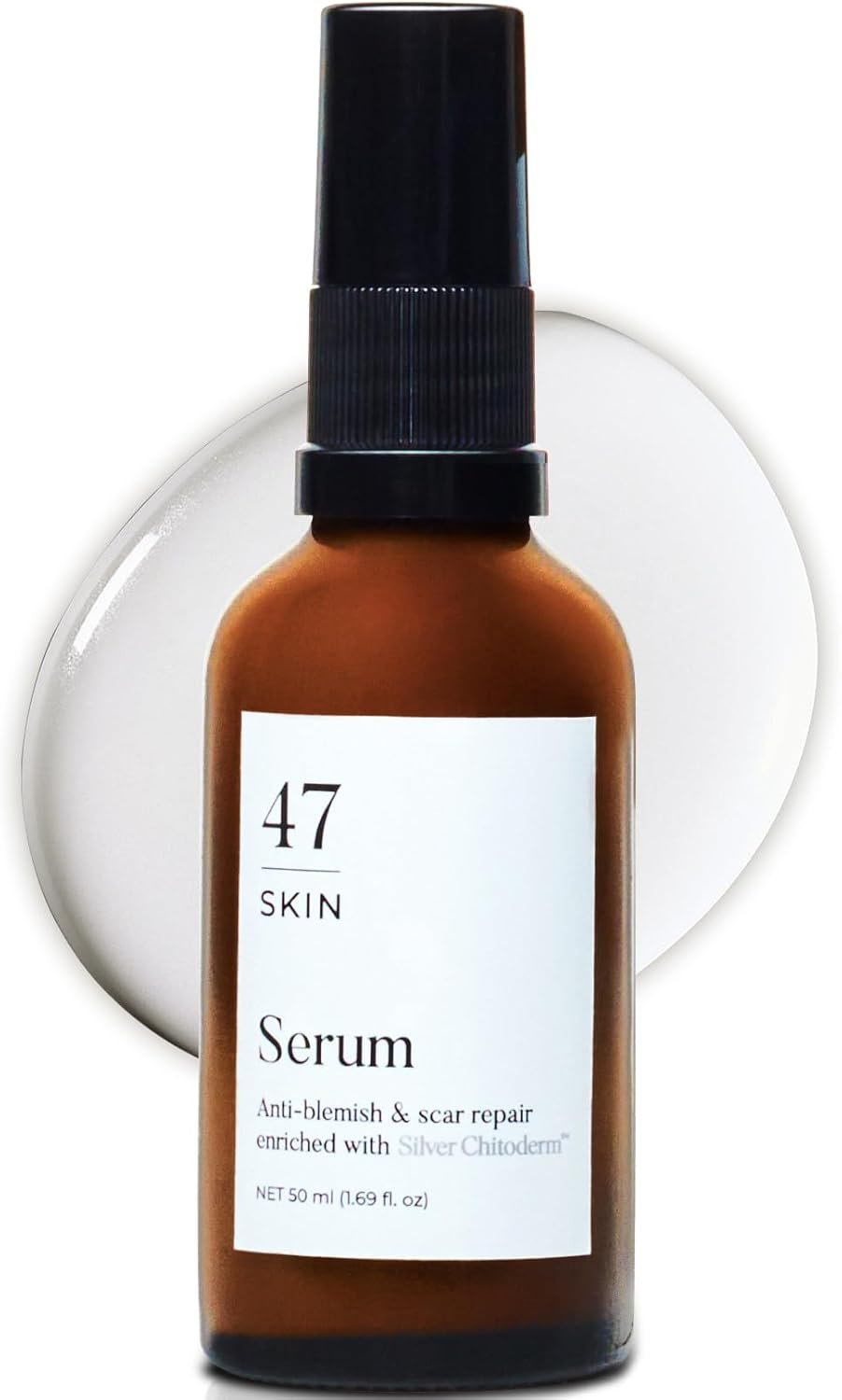 47 Skin Anti-blemish & scar repair Serum enriched with Silver Chitoderm for All Skin Types, Clear Skin Moisturiser, 50ml