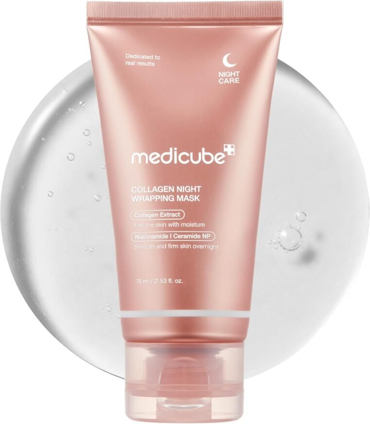 Medicube Collagen Night Wrapping Cream || Overnight Sleeping Mask to protect skin elasticity with Collagen | Skin elasticity visible improved | Korean skincare (1.69fl.oz.)