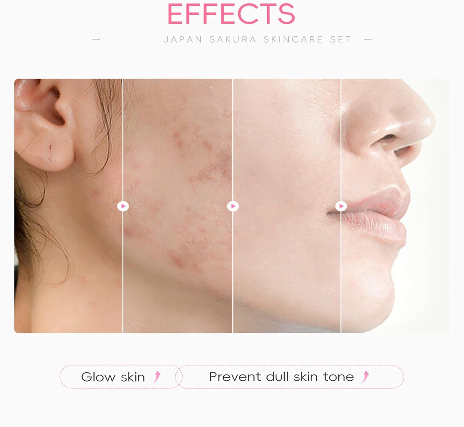 Skin Care Set For Teenagers Girls with Cute Mini Luggage,Sakura Skin Care Sets & Kits,Pamper Sets For Girls Gifts,Skincare Set,Serum,Cleanser,Sleep,Mud Mask,Lip Mask,Hair Pins (One Size, Sakura) - Image 6