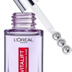 L'Oréal Paris 2.5% Hyaluronic Acid and Caffeine Eye Serum, Revitalift Filler, Replumps, Brightens And De-Puffs Eyes – 20ml
