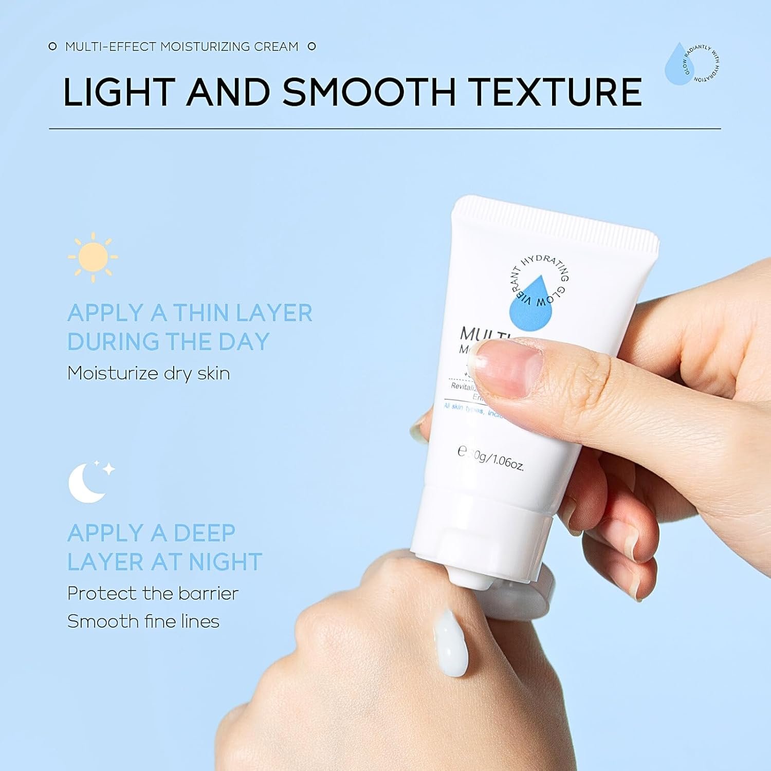 Multi-Effect Moisturizing Skincare Set, Hyaluronic Acid Hydrating Skin Care Sets & Kits, Pamper Sets for Women Gifts, Travel Facial Kit with Serum,Eye Cream,Moisturizer, All Skin Types - Image 5