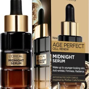 L'Oreal Paris Midnight Serum Cell Renew, Age Perfect Anti-Oxidant Recovery Complex Night Serum For Anti- Wrinkle, Firmness And Radiance, 30ml