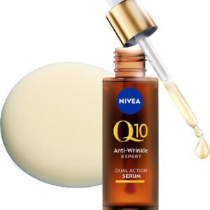 NIVEA Q10 Anti-Wrinkle Expert Dual Action Serum ​(30ml), Anti Ageing Face Serum for Women with Pure Q10, Visibly Reduces and Prevents Wrinkles