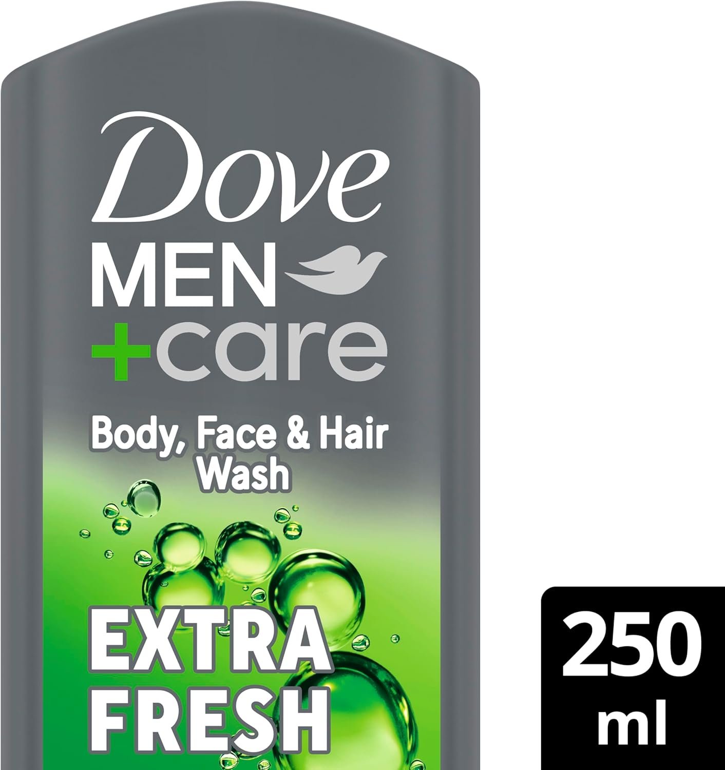 Dove Men+Care Refreshing Extra Fresh 3-in-1 Hair, Body and Face Wash Body Cleanser shower gel with 24 hour nourishing MicroMoisture technology for healthy and smooth skin all day 250 ml - Image 2