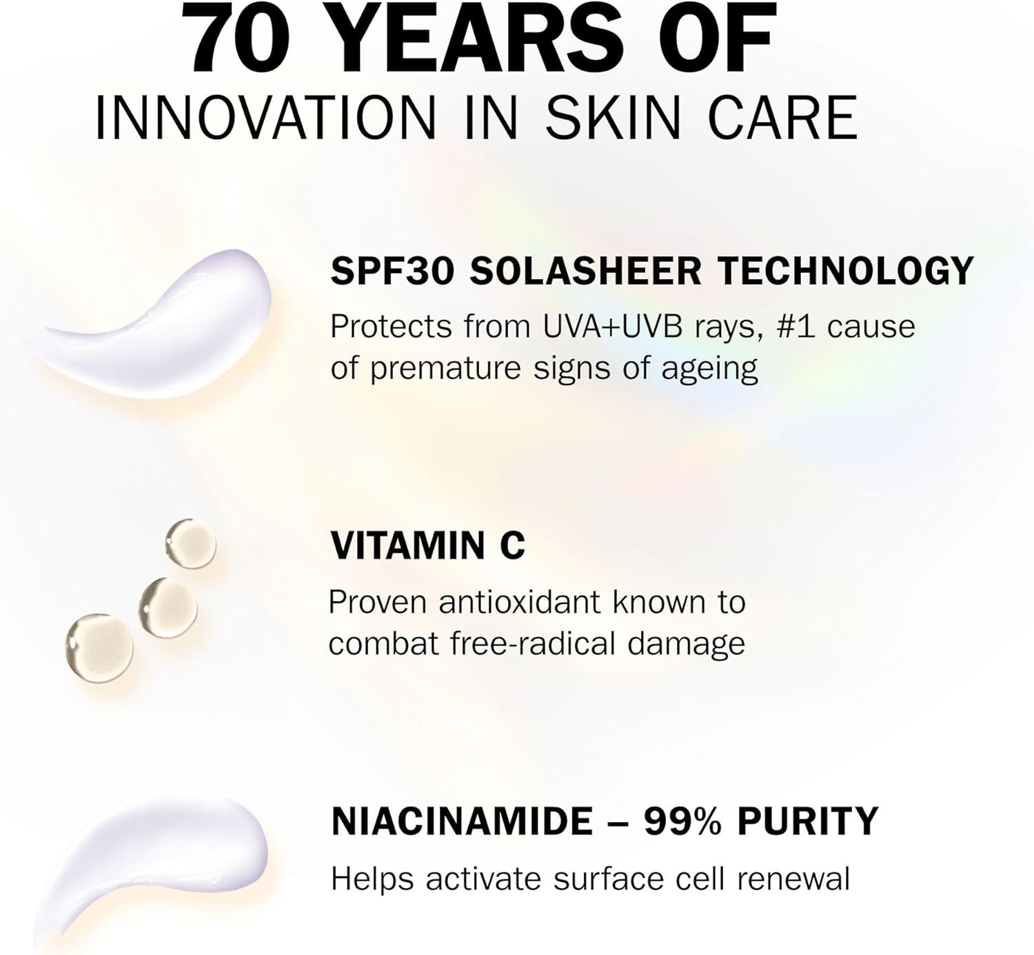 Olay Vitamin C Face Moisturiser Day Cream SPF 30, Skincare with Niacinamide 99% Purity Brightening Skin Care: Anti-Dark Spot Action, Evens, Hydrates Non-Greasy, Non-Sticky 50ml - Image 4