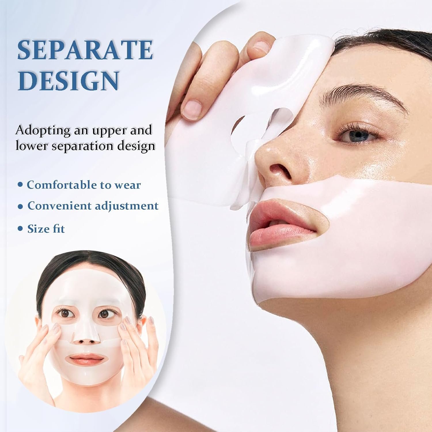 Collagen Face Mask, Collagen Deep Mask, Overnight Face Mask- Collagen Mask Hydrating Face Mask Sheet Mask - Face Masks Skincare Face Pack Anti Aging Face Mask Set (8) - Image 2