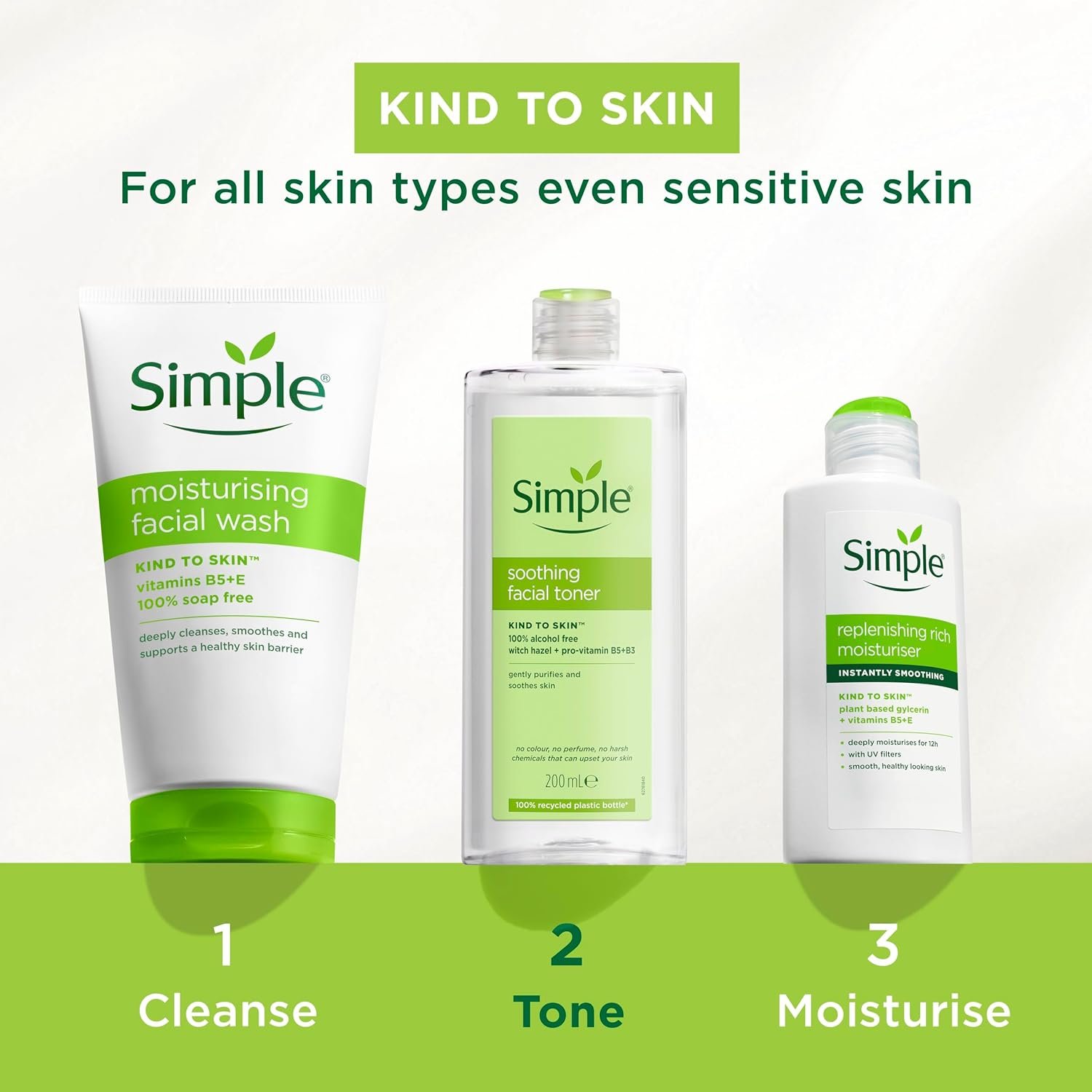 Simple Kind to Skin Soothing Facial Toner 100% Alcohol-Free from the UK's No. 1 Facial Skin Care Brand* 200 ml - Image 6