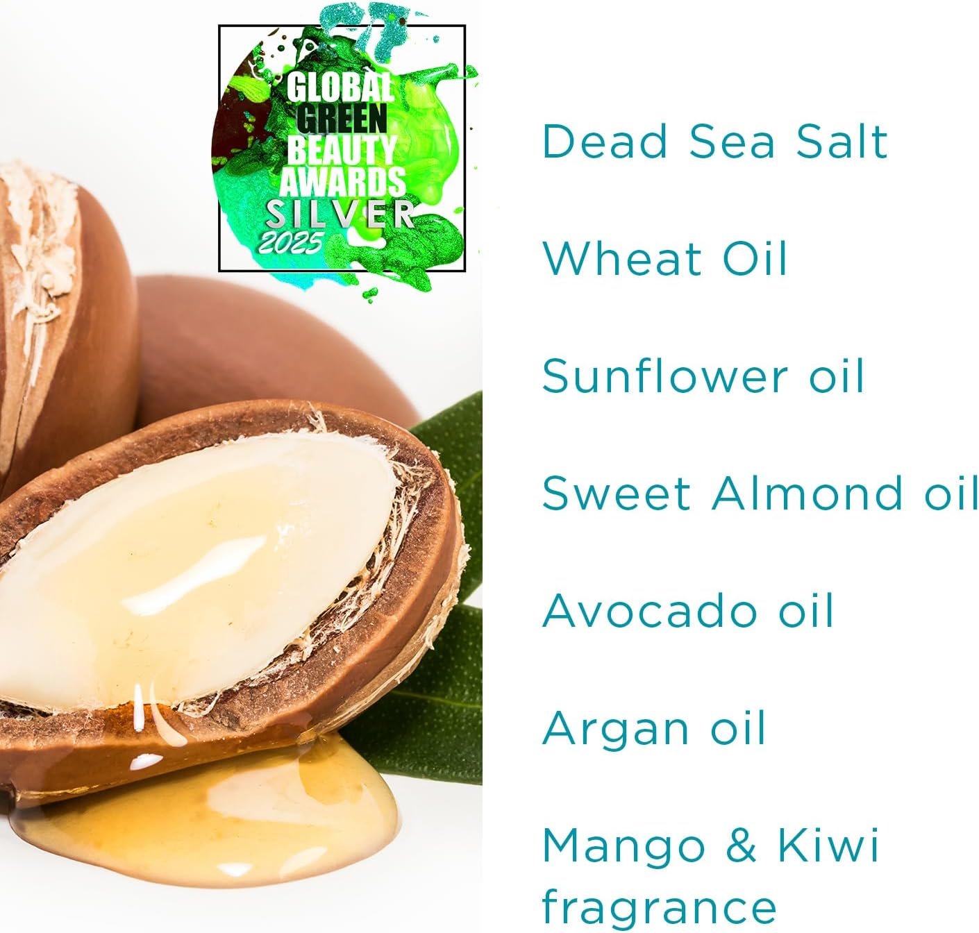 PraNaturals Dead Sea Salt Body Scrub 500G – Hydrating & Moisturising, Natural Oils & Minerals, Exfoliating, Softening & Nourishing, All Skin Types, No Parabens, Vegan & Cruelty Free (Mango & Kiwi) - Image 3