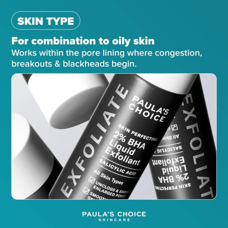 Paula's Choice SKIN PERFECTING 2% BHA Liquid Exfoliant - Face Exfoliating Peel Fights Blackheads & Enlarged Pores - for a Healthy Glow - with Salicylic Acid - Combination & Oily Skin - 30 ml - Image 3