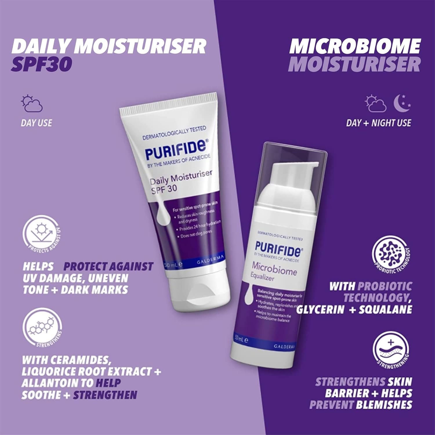 Purifide by Acnecide SPF 30 Daily Face Moisturiser for Acne Prone Skin & Blemish Control 50ml - Image 8