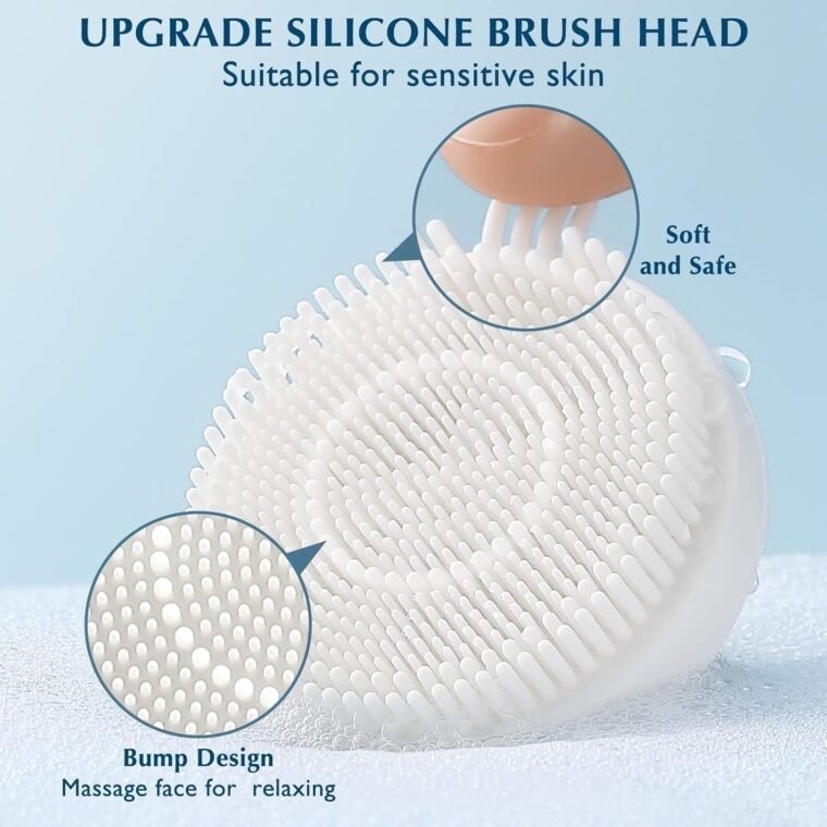 COSLUS Facial Spin Brush Face Cleansing: 7 in 1 Electric Exfoliator Spinning Cleanser Device Waterproof Face Gentle Cleanning, Exfoliating, Scrubbing Skin Care for Women Men Teenage Girls Set - Image 2