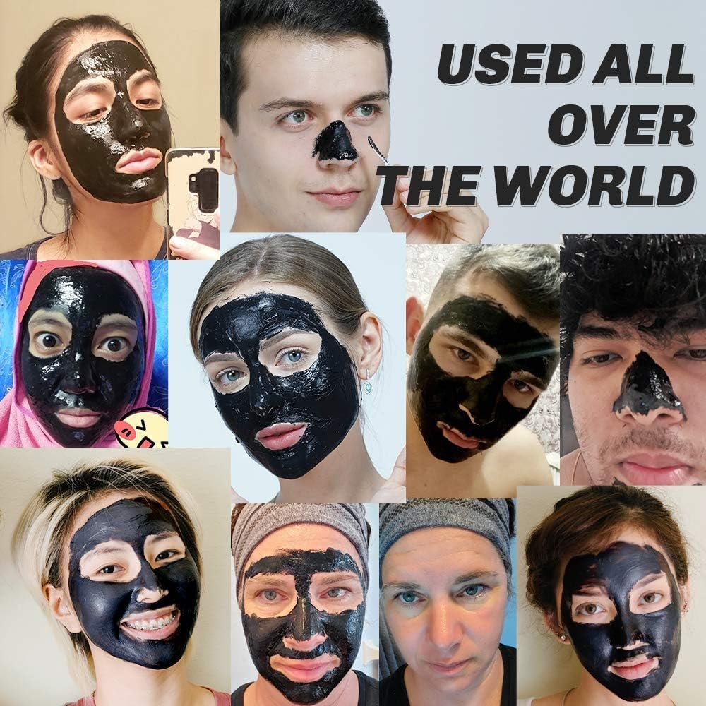 JVR Blackhead Remover Mask for Men, Bamboo Charcoal Peel Off Black Masks, Purifying Pores, Deep Cleansing for All Skin Types 120g - Image 5
