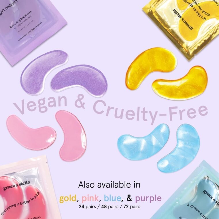 grace & stella Under Eye Gel Patches - Purple, 6 Pairs - Retinol Under Eye Patches - Gel Eye Masks for Puffy Eyes and Dark Circles - Dermatologist Tested Under Eye Masks - Vegan Eye Masks Skincare - Image 6