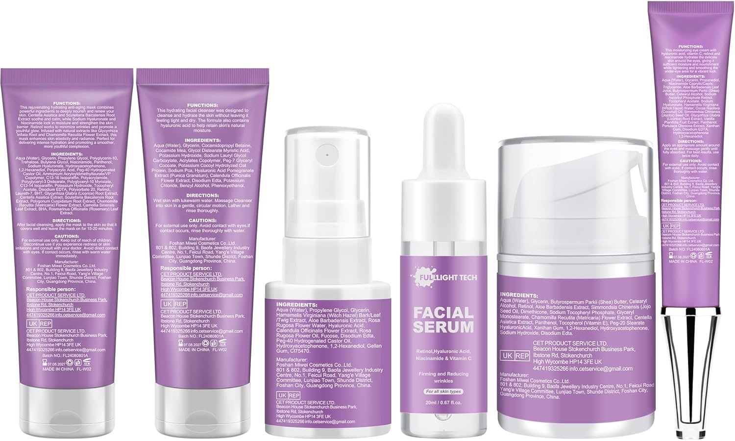 Gifts for Women,Anti Aging Skin Care Set,Reduce Wrinkles & Hydrate Skin,Skin Care Kit W/Facial Cleanser,Toner,Cream,Serum,Eye Cream Skincare Gift Set,Valentine Birthday Gifts for Wife Mom Teens - Image 9