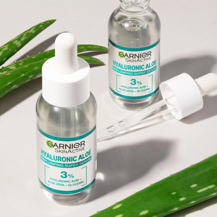 Garnier SkinActive Hyaluronic Acid Super Serum, Replumps & Hydrates, Strengthens Skin Barrier, With 3% Hyaluronic Acid, Aloe Vera & Glycerin, 30ml - Image 6