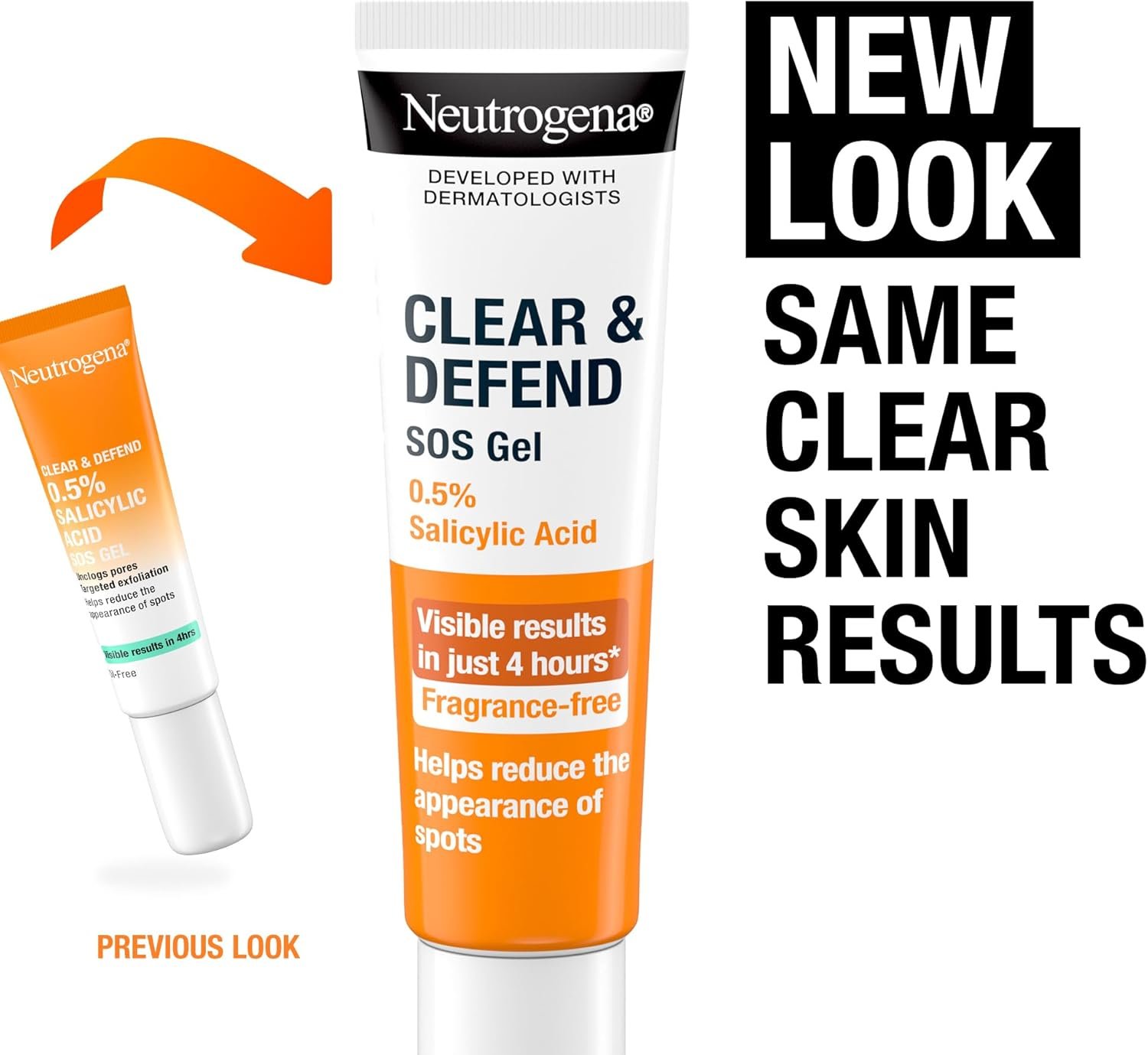 Neutrogena Clear and Defend SOS Gel (15ml), Oil-Free Face Gel for Spot-Prone Skin, with Purifying 0.5% Salicylic Acid to Help Reduce the Appearance of Spots - Image 3