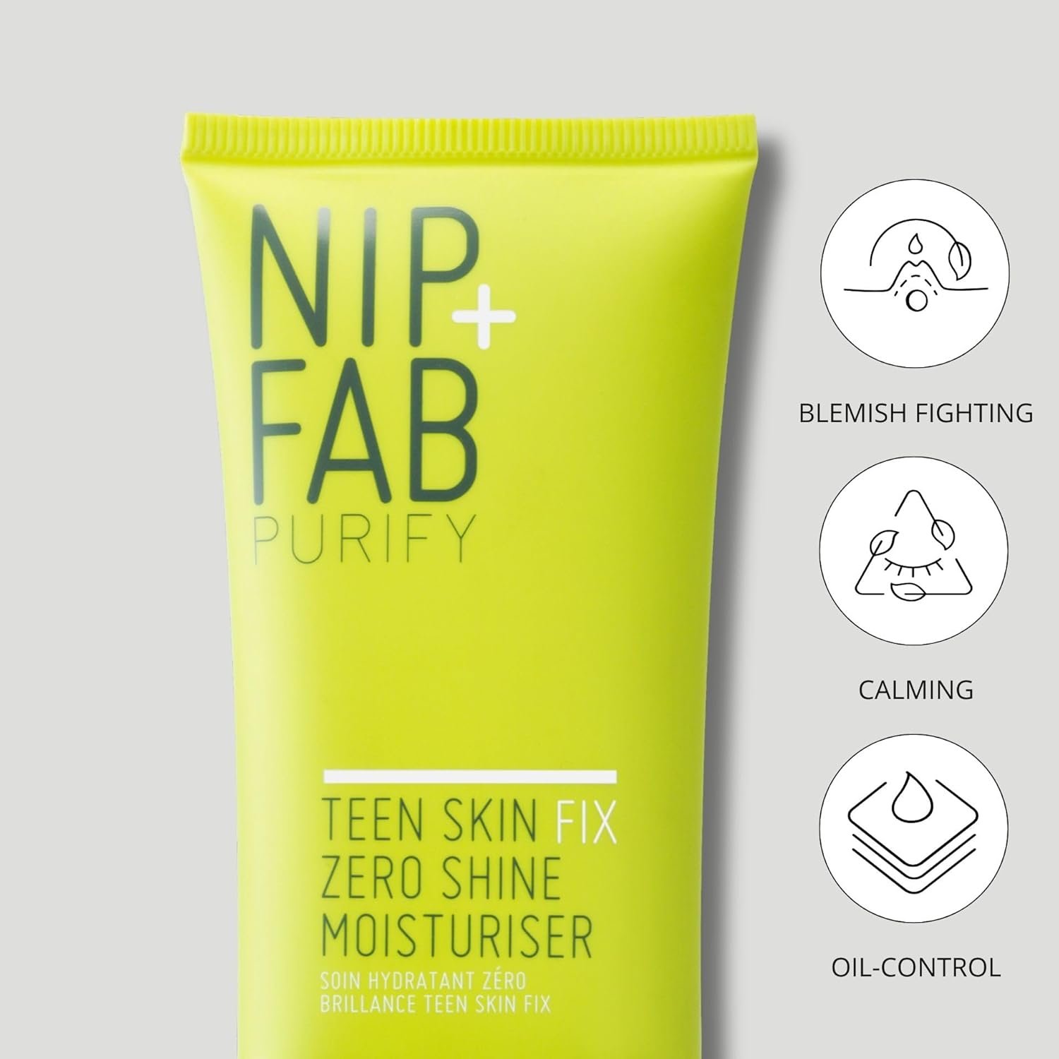 Nip + Fab Teen Skin Fix Zero Shine Face Moisturizer with Niacinamide and Antioxidant Wasabi Extract, Shine Free Mattifying Facial Cream for Oil Control Prevent Breakouts Even Skin Tone, 40 ml - Image 4