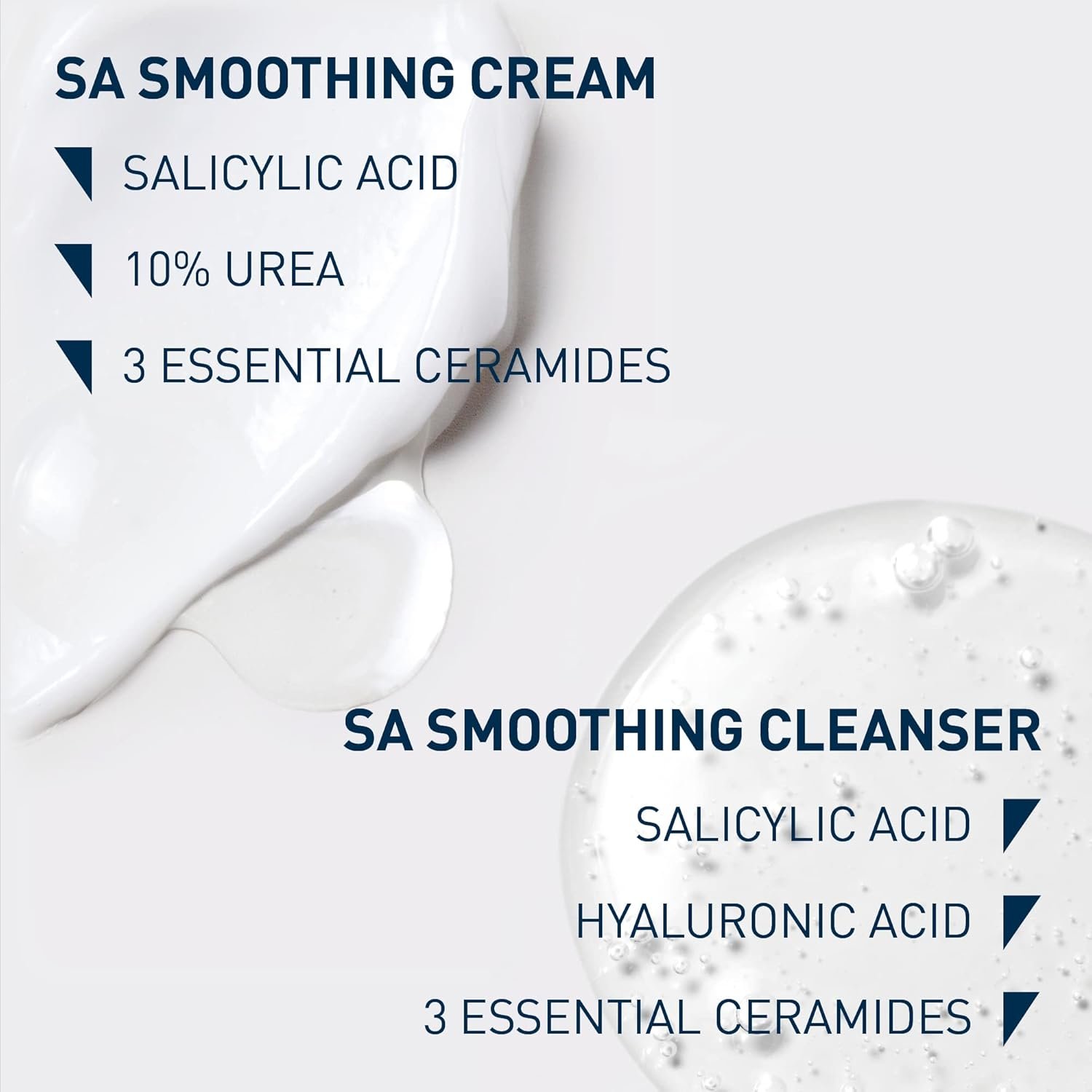 CeraVe SA Smoothing Routine: Cleanse and Moisturise Duo For Rough and Bumpy Skin, For use on Face and Body, Cleanser 236 ml and Cream 340 g - Image 3