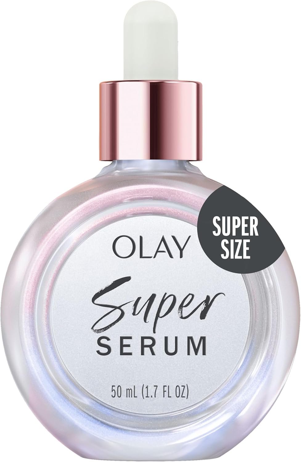 Olay Super Serum 5-in-1 Benefits, Hydrating Face Serum 50 ml, With Vitamin C, Niacinamide, Collagen Peptides & Vitamin E, Glowing, Firmer and Smoother Skin, Lightweight Formula