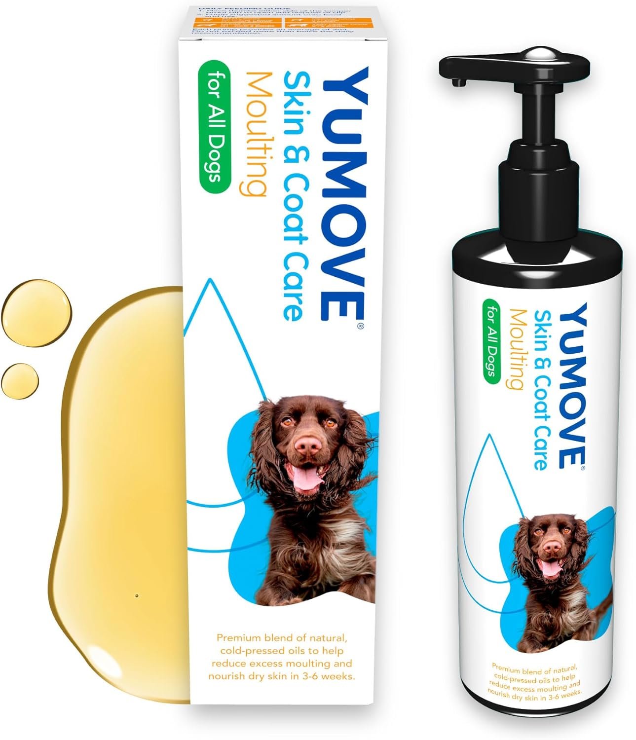 YuMOVE Skin & Coat Care Moulting Supplement for Dogs, Coat and Skin Supplement for Dogs with Skin Irritation, Dull Coats and Excess Moulting, 500ml