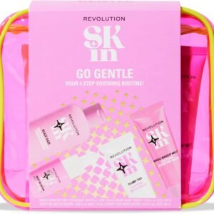 Revolution Skin, Go Gentle 4 Step Starter Kit, Skincare Set Includes Cleanser, Toner, Serum & Moisturiser, Vegan & Cruelty-Free, 4 Products Included