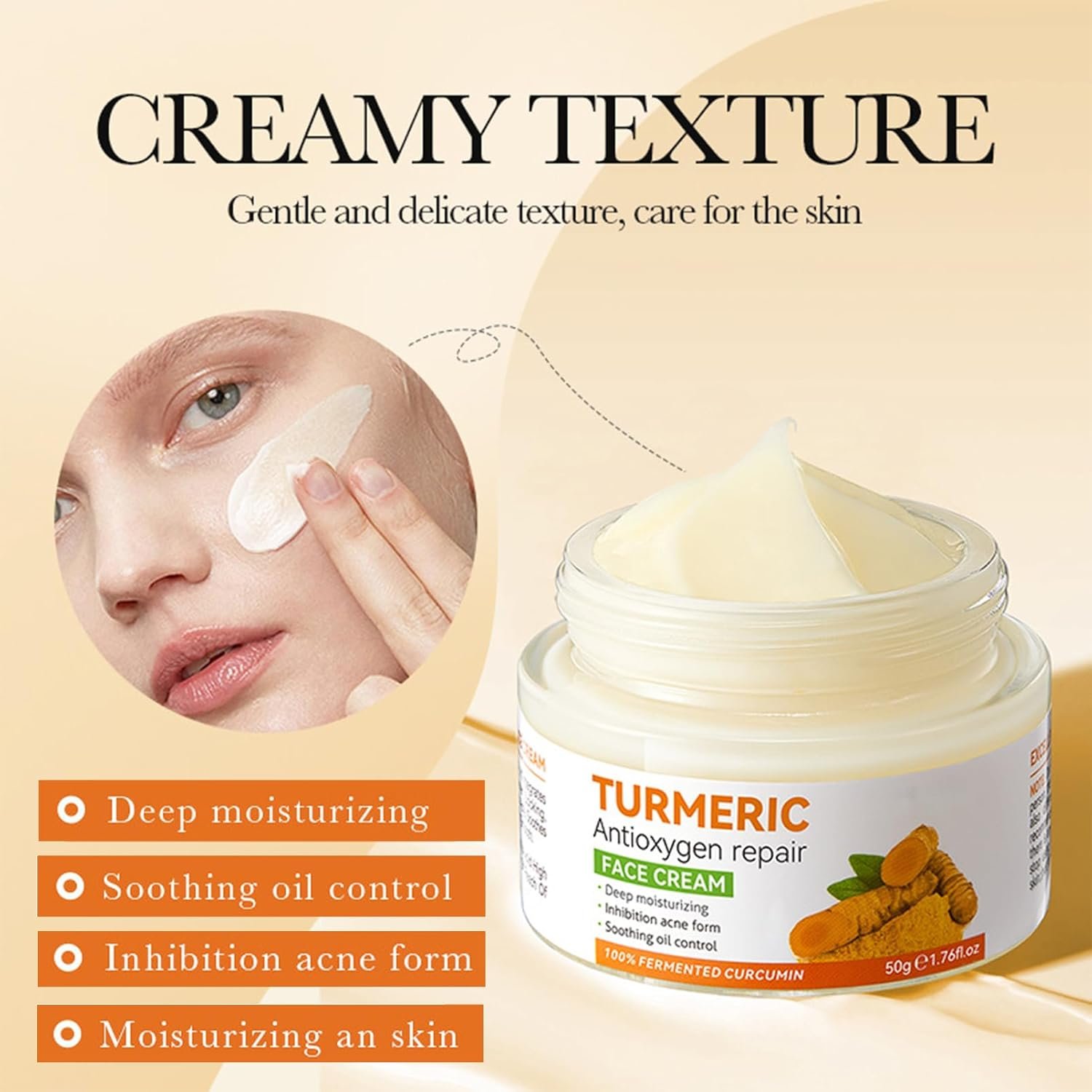 Skincare Set for Teenage Girls - Turmeric Skin Care Sets & kits - Gifts for Her - Pamper Skincare Set - Women Gift Sets with Face Soap-Face Serum-Face Cream-Toner-Mask*4 - Image 3