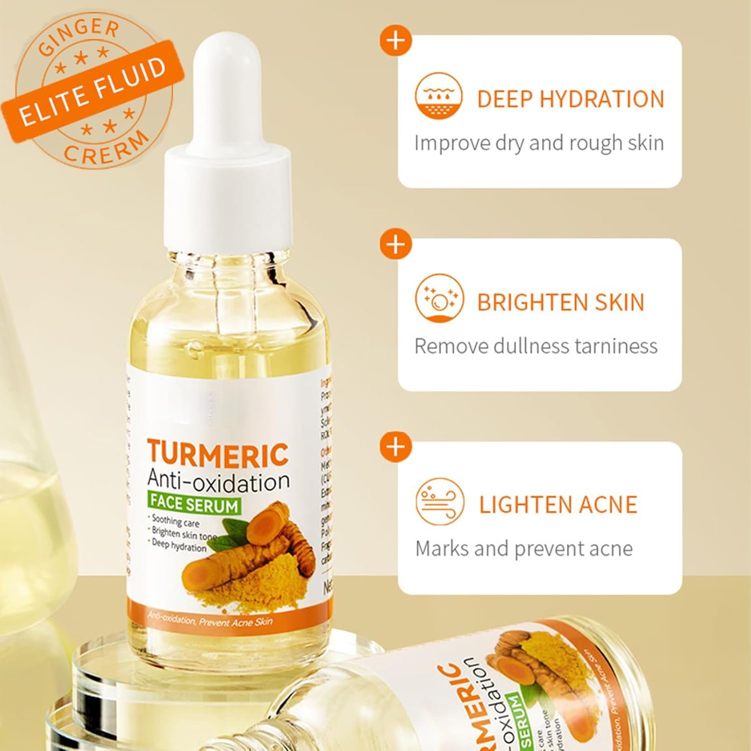 Skincare Set for Teenage Girls - Turmeric Skin Care Sets & kits - Gifts for Her - Pamper Skincare Set - Women Gift Sets with Face Soap-Face Serum-Face Cream-Toner-Mask*4 - Image 2