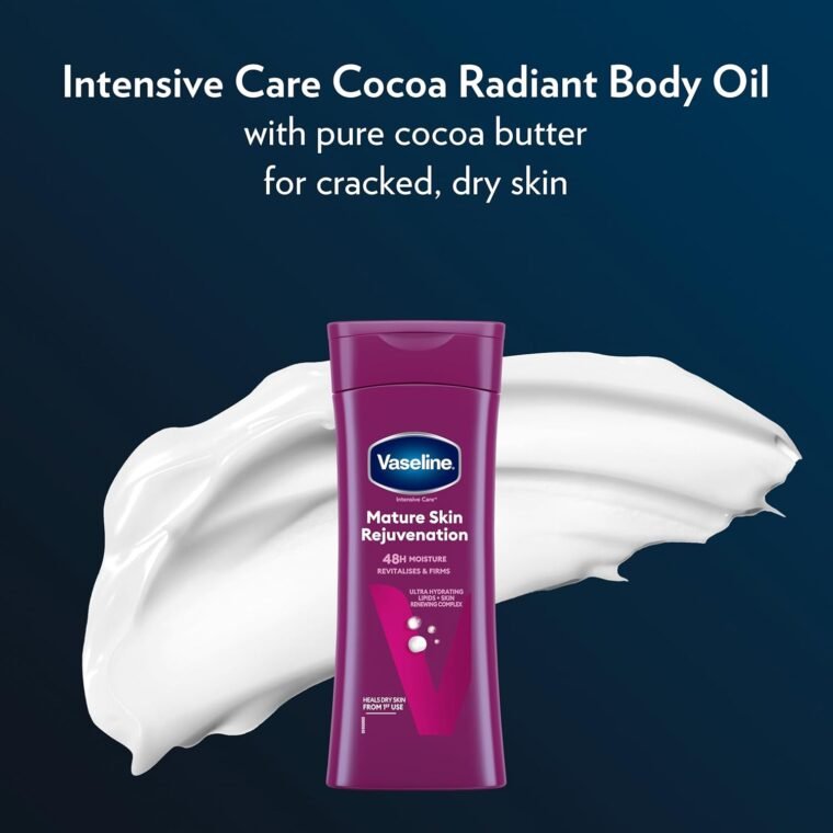 Vaseline Intensive Care Mature Skin Rejuvenation Body Lotion revitalises and firms with 48h moisture for maturing dry skin 400 ml - Image 3