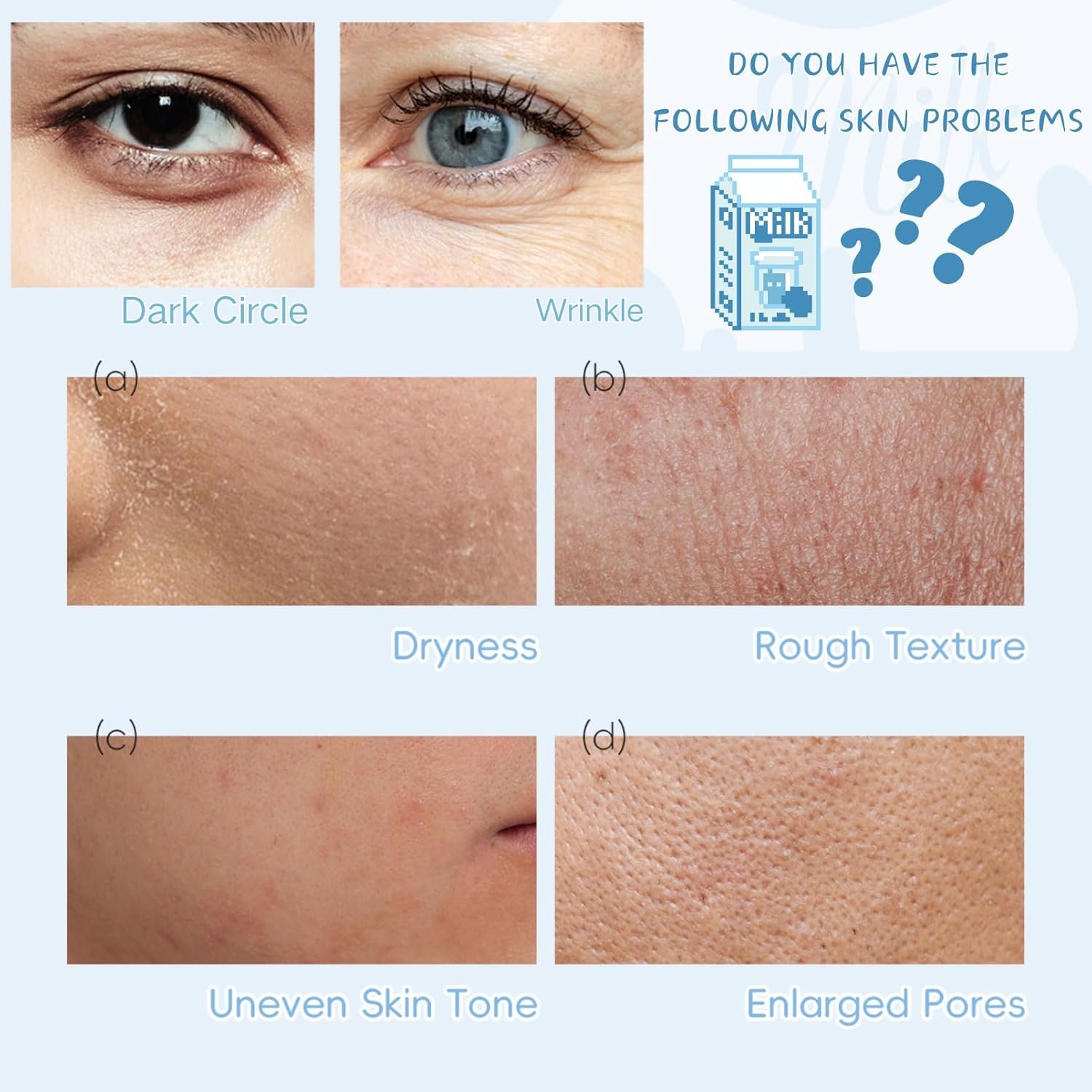 Milk Beauty Gift Sets for Teenage Girls - Milk Skin Care Sets & Kits - Facial Kits for Women with Cleanser,Serum,Cream,Eye Cream,Mask,Scrub,4pcs hair Accessories - Hydrating,Nourish (15pcs) - Image 2