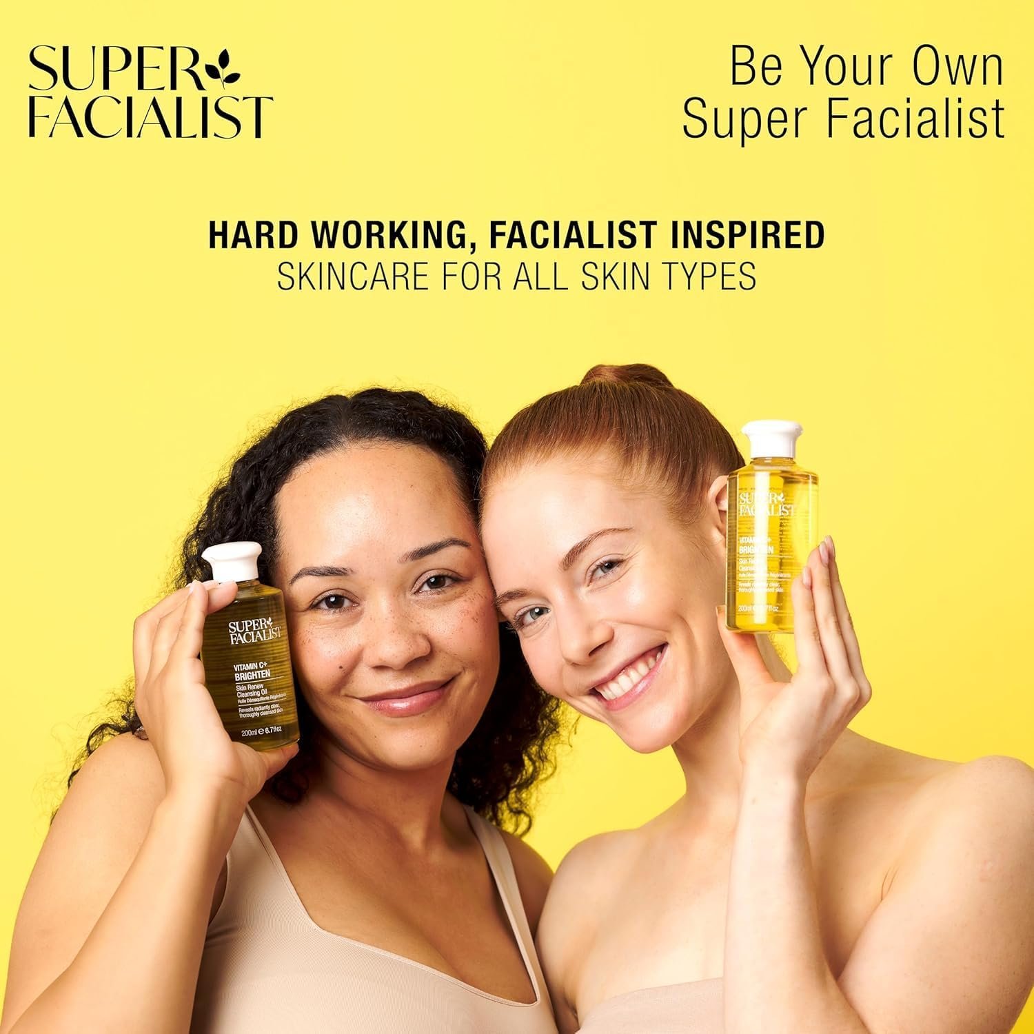 Super Facialist - Vitamin C + Brighten Skin Renew Cleansing Oil, Face Cleanser for Dissolving Makeup & Remove Daily Impurities, Contains Olive Oil, Vegan Friendly, 200ml (Cleansing Oil) - Image 9