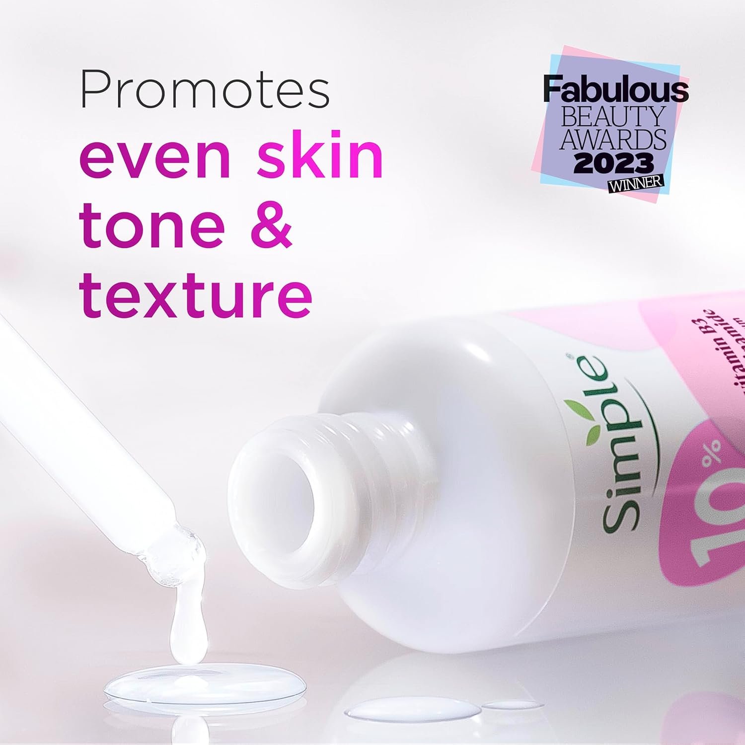 Simple 10% Niacinamide (Vitamin B3) Booster Serum Serum Skin Care Product Suitable for all Skin Types for Even Skin Tone and Texture 30 ml - Image 2