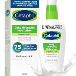 Cetaphil Daily Hydrating Face Moisturiser, 88ml, For Sensitive Skin, With Hyaluronic Acid
