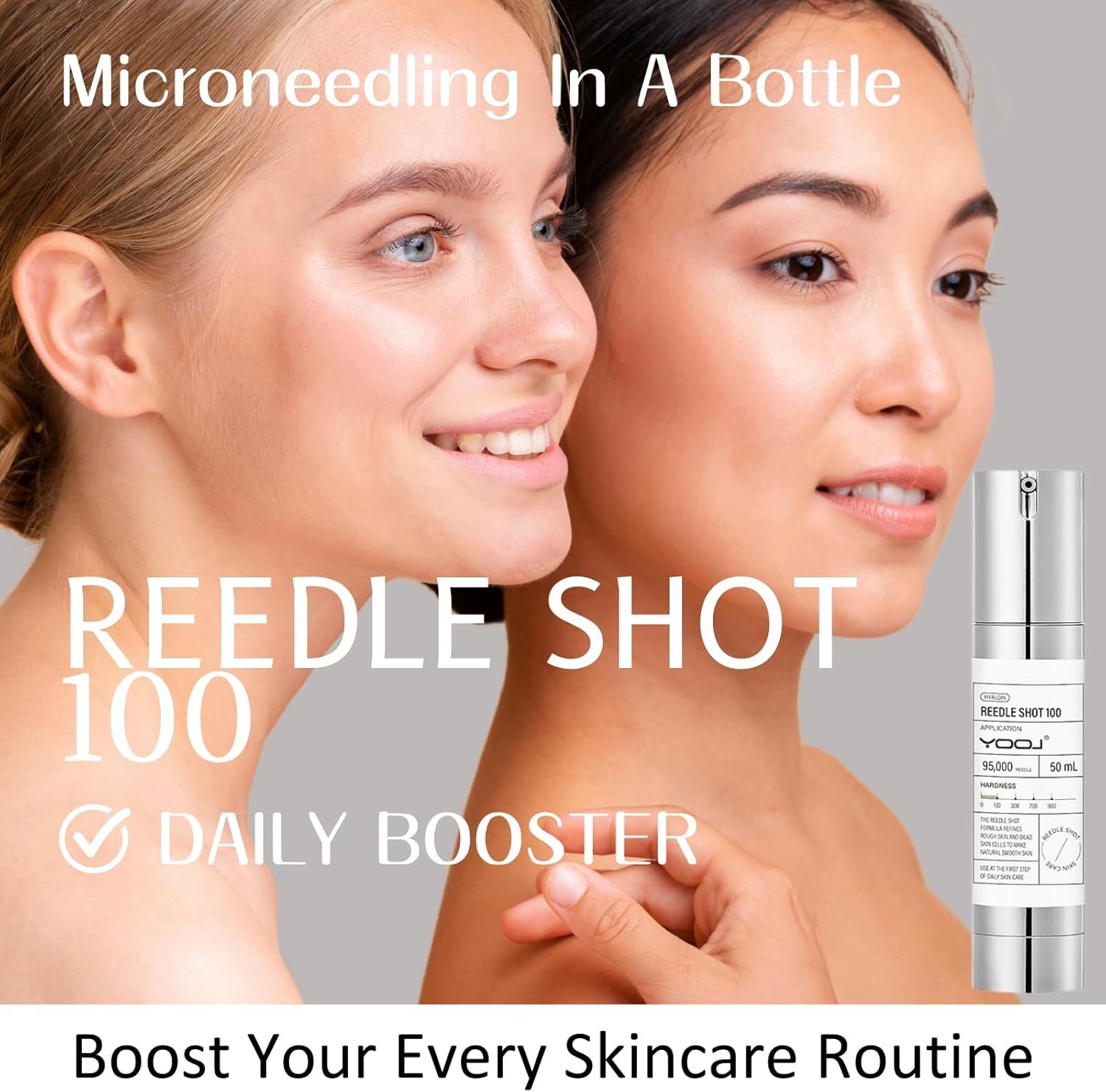 Reedle 100 Korean Skin Care Essence with Centella Asiatica, Microneedling Serum for Day & Night Repair, Age Shot 100 Skin Booster for Dull & Tired Skin, Hydrating Serum for Skin Rejuvenation - Image 2