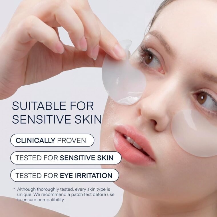 Korean Under Eye Gel Patches: Eye Masks for Puffy Eyes Dark Circles & Wrinkles with Caffeine Hyaluronic Acid & Niacinamide - Brightening Hydrating & Cooling Hydrogel Skincare Pads - 30 Pairs, Vegan - Image 3