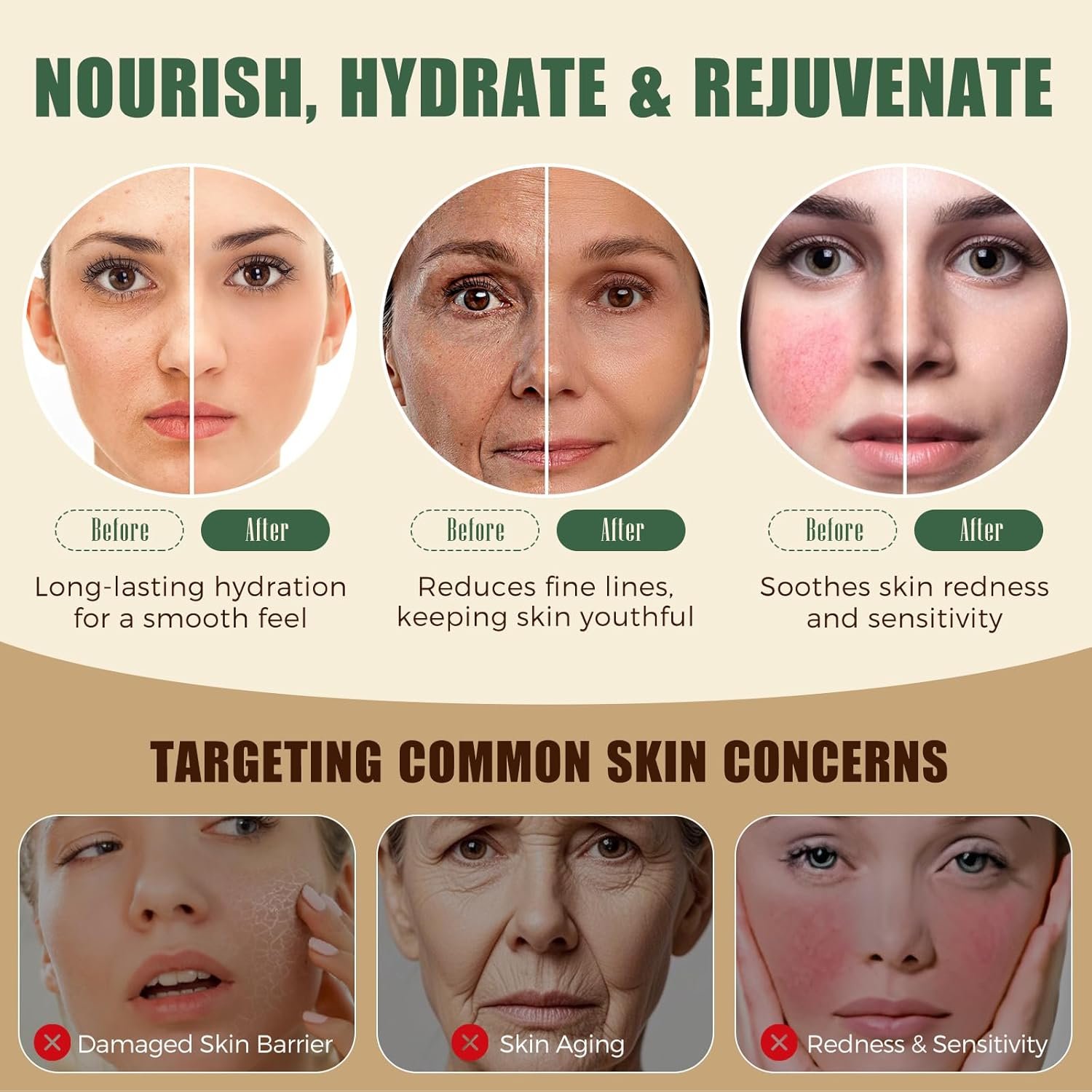 Tallow and Honey Balm, Deeply Moisturizing for Face & Body, Tallow Face Moisturizer, Grass-Fed Beef Tallow for Skin, Soothing All-Natural Moisturizer for Dry and Sensitive Skin, 2.5 oz - Image 2