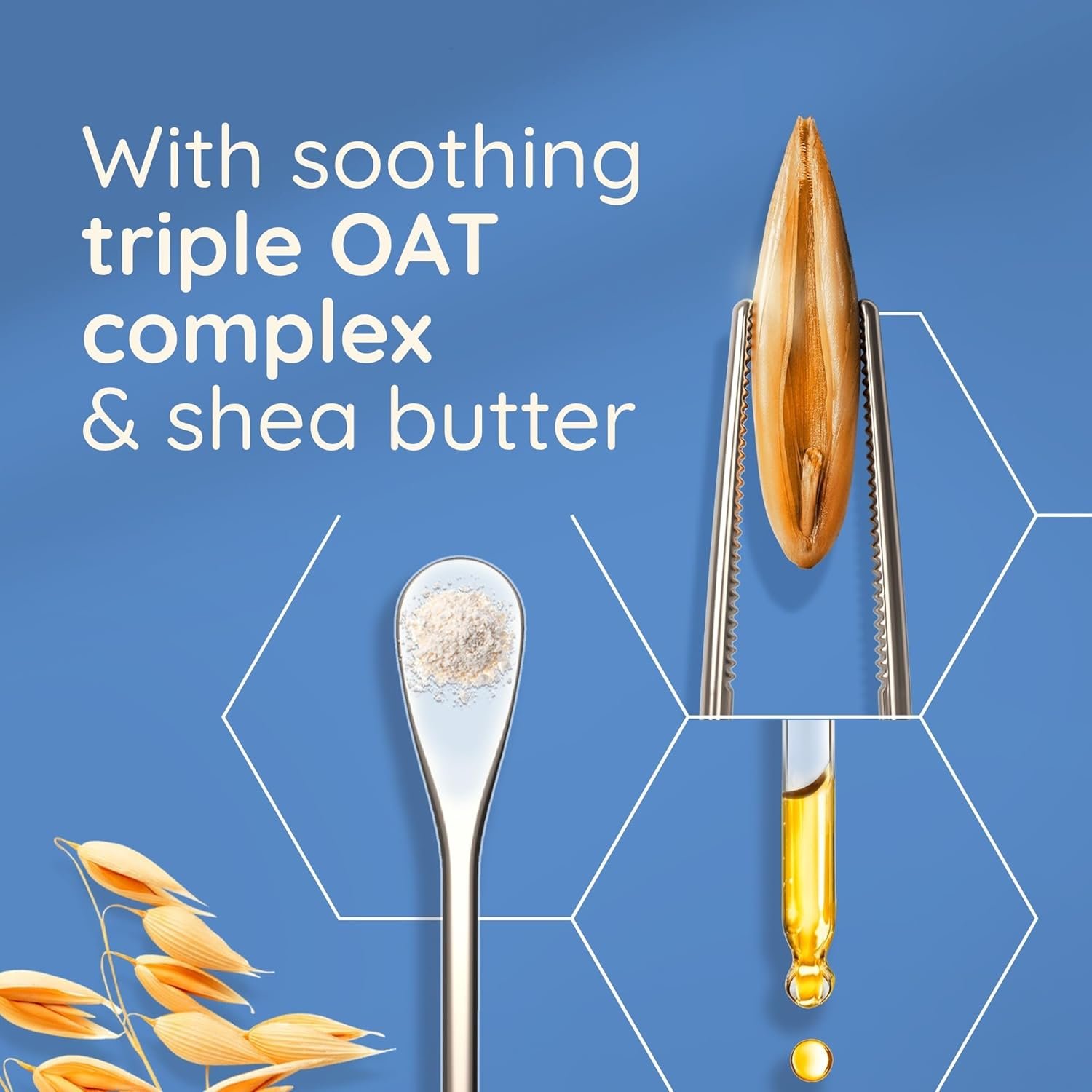 Aveeno Skin Relief Moisturising Lotion, With Soothing Triple Oat Complex & Shea Butter, Suitable For Sensitive Skin, 72-Hour Intense Hydration, Helps Relieve Very Dry and Tight Skin, Unscented, 500ml - Image 3