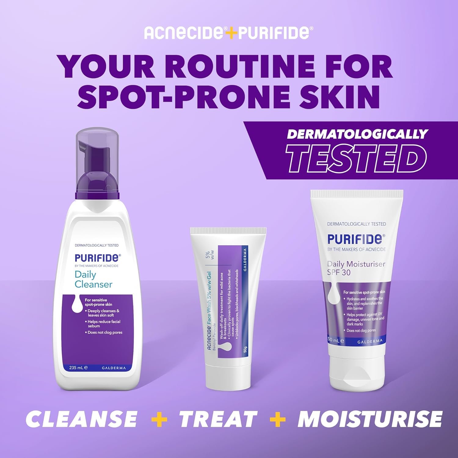 Acnecide Face Wash Gel 5% Benzoyl Peroxide Acne Treatment for Spot-Prone Skin 50g - Image 6