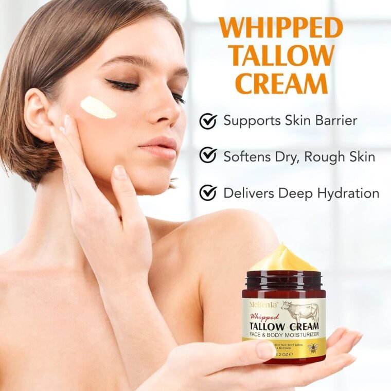 Beef Tallow for Skin,Meifenla Tallow and Honey Cream Natural Tallow Face Moisturizer, Organic Hydrating Beef Tallow Balm Deeply Moisturizing for Face & Body Skin Care - Image 2