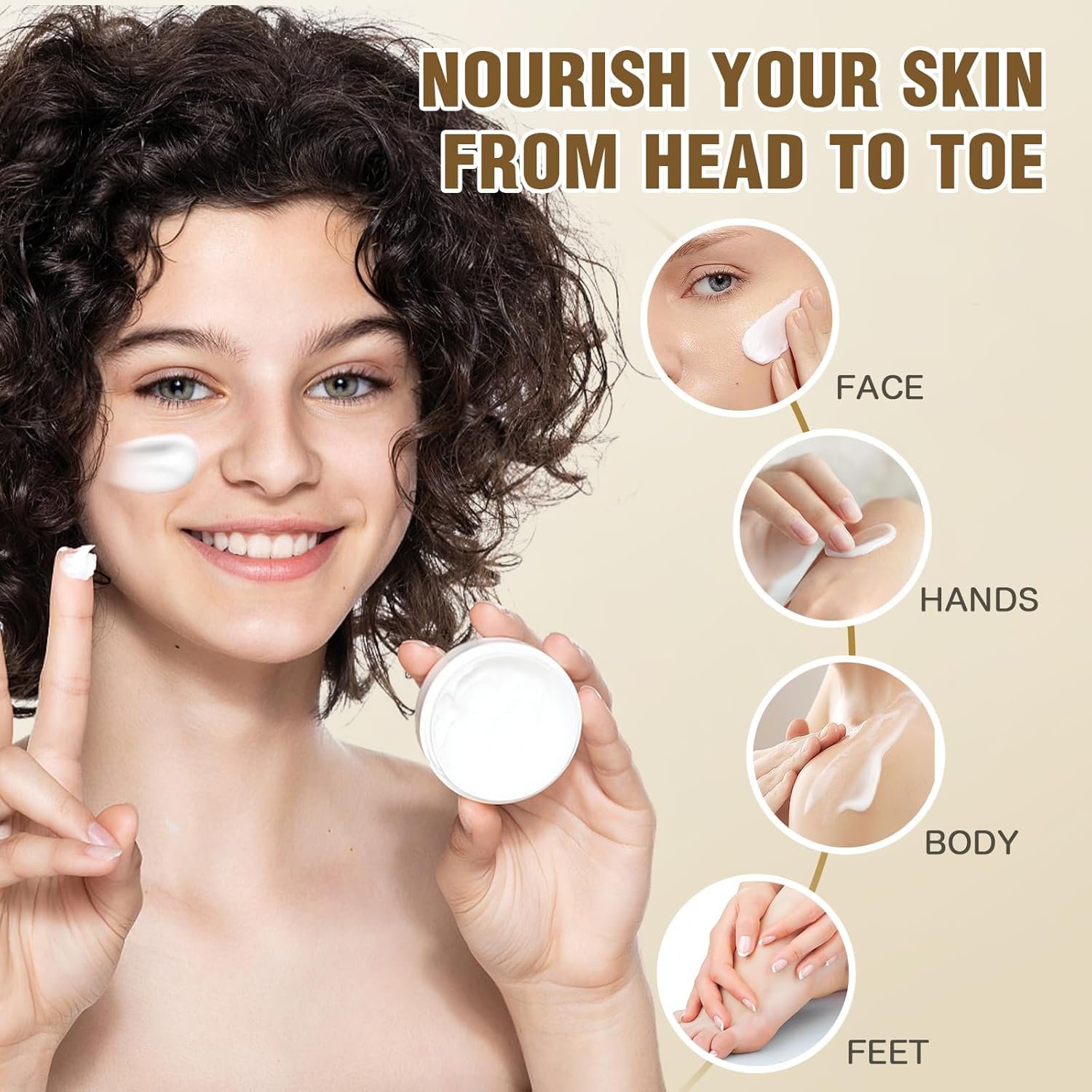 Beef Tallow Skin Care 120g, Tallow Face Cream Grass-Fed Tallow And Honey Balm Natural Beef Tallow Honey Balm, Deeply Nourishing For Face & Body, Natural Skin Care (White, 1PC) - Image 4