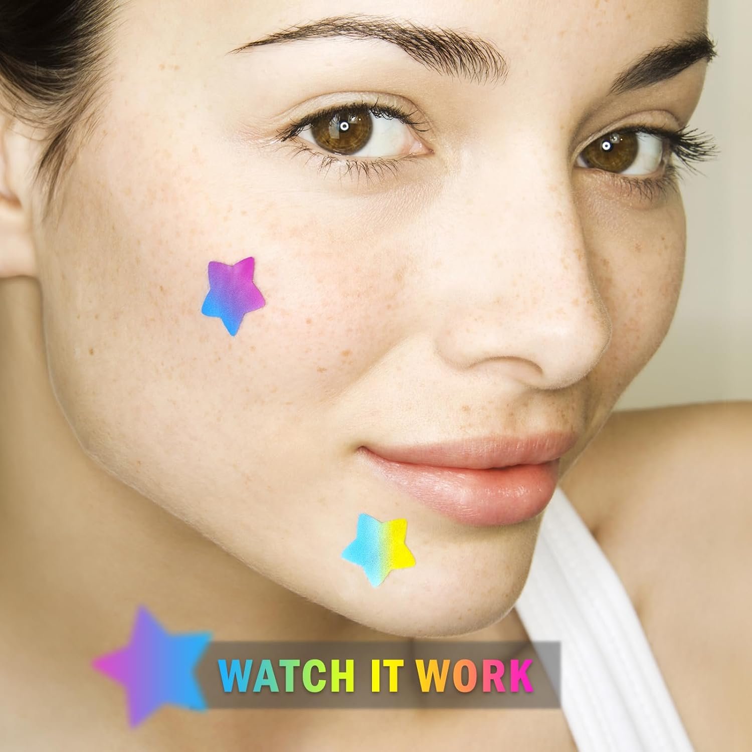 AUSLKA Star Pimple Patches - 150 Count - Hydrocolloid Patches,Cute Star Shape,Star Patches 6 Colors,Spot Stickers For Face And Skin,Portable Mirror - Image 7